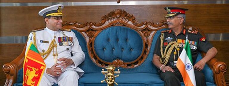 இந்திய இராணுவத்தளபதி – இலங்கை கடற்படைத் தளபதி சந்திப்பு